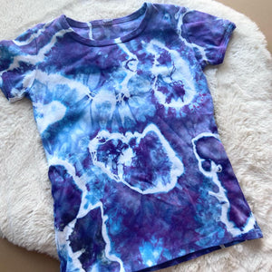 Cotton Hand Dyed Girly Tee- Size Small 6/8