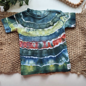 Cotton Hand Dyed Crew Neck Tee- 6-12 Months