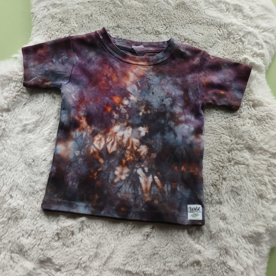 Cotton Hand Dyed Crew Neck Tee-Size 2