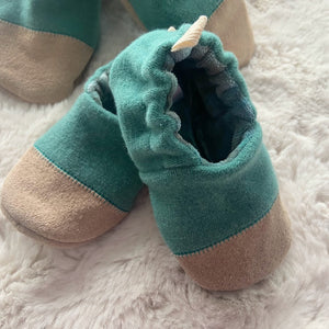 Wool Interlock and Bamboo Velour Slippers- Child Sizes 2, 6, or 7