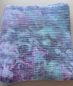 Cotton Muslin Blanket- Hand Dyed- Queen Size